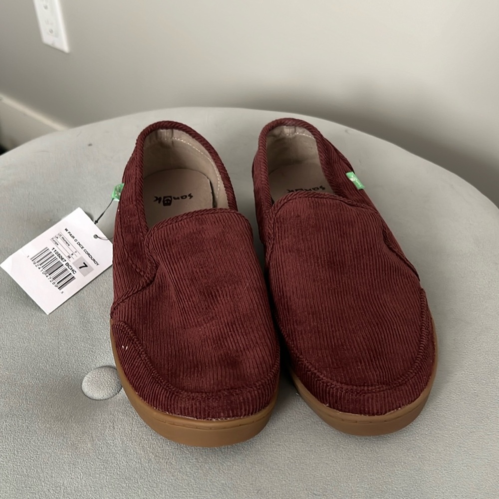 Sanuk corduroy loafers